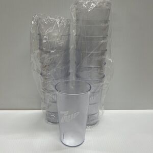 New (12) 7 Up Logo Restaurant Clear Plastic Tumblers Cups 16oz Impact